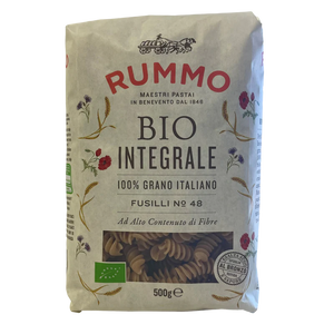 RUMMO PASTA GR 500 WHOLE WHEAT ORGANIC FUSILLI N