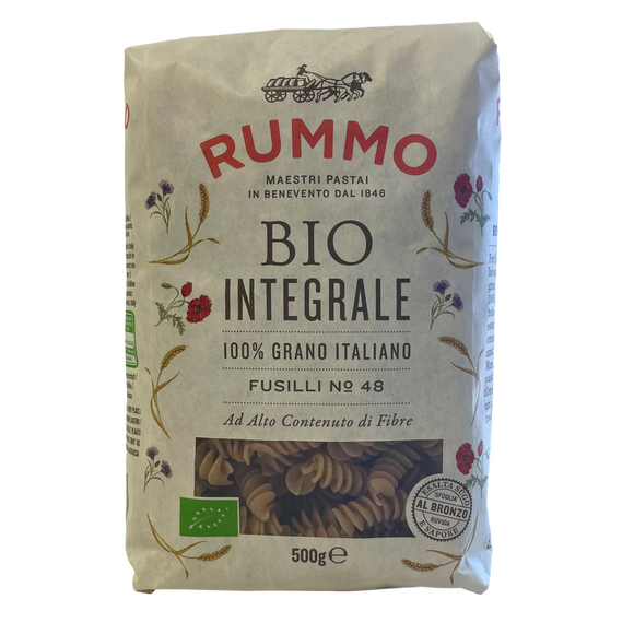 RUMMO PASTA GR 500 WHOLE WHEAT ORGANIC FUSILLI N