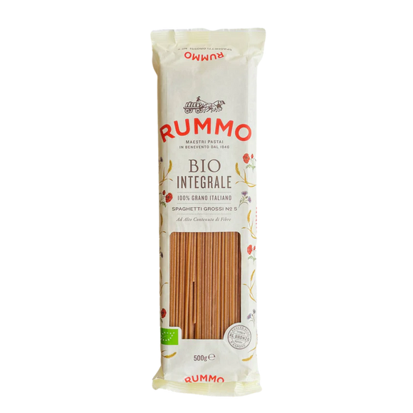 RUMMO PASTA GR 500 WHOLE WHEAT ORGANIC SPAGHETTI GROSSI N 5