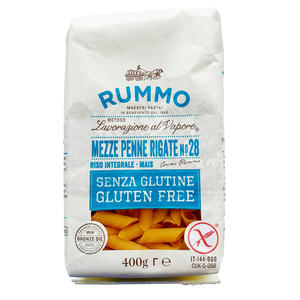 RUMMO PASTA GR 400 GLUTEN FREE MEZZE PENNE RIGATE N 28