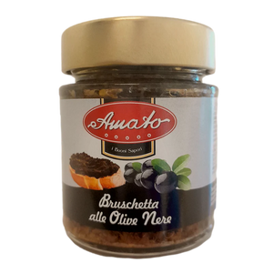 AMATO PATE GR 156 BLACK OLIVES FOR BRUSCHETTA