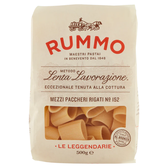 RUMMO PASTA GR 500 SPECIALITY MEZZI PACCHERI RIGATI N 152