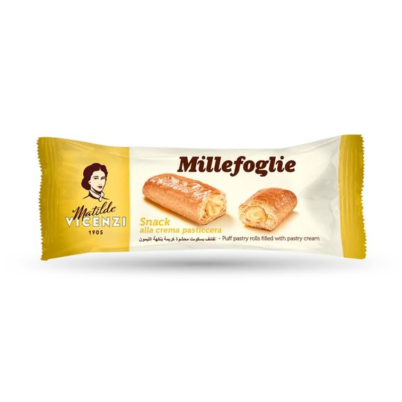 Matilde Vicenzi Mini Snack Crema Puff Pastry with Custard 125g